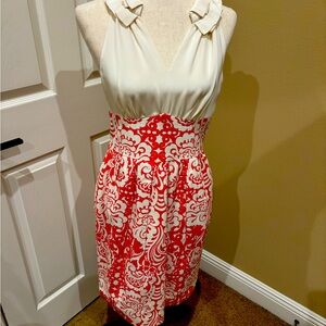 Beautiful red and white size 8 Shoshanna dress.